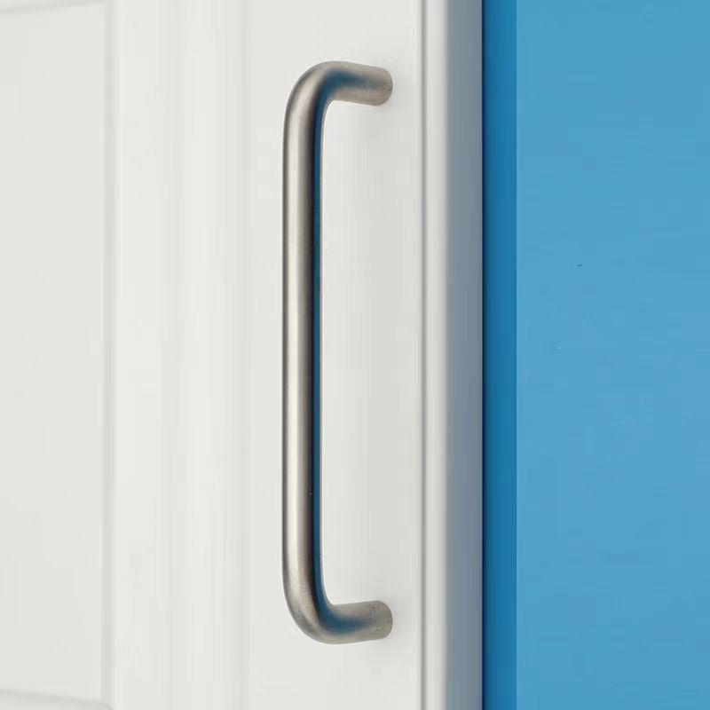 Stainless Bent Bar Cabinet Pull, Brushed Stainless Steel