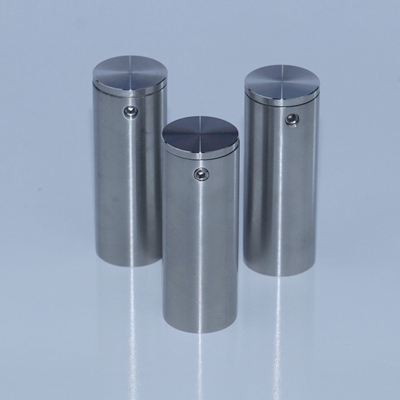 Satin Brushed 19mm Diameter Glass  standoffs